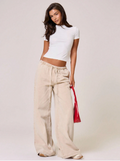 Pantalon Denim Coton — Cordon de Serrage
