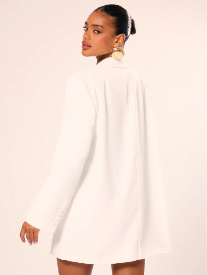 Veste Robe Extra Large – Col V Boutonné