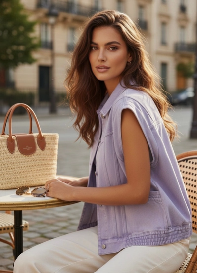 Veste Sans Manches – Poches Latérales & Boutonnage