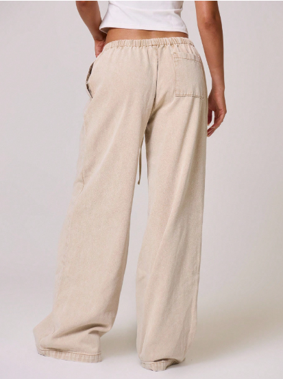 Pantalon Denim Coton — Cordon de Serrage