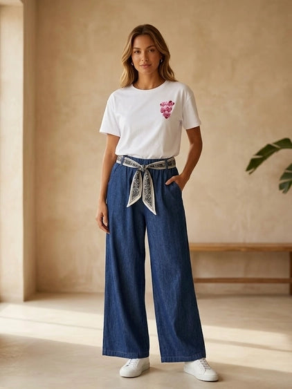 Pantalon jean coton léger