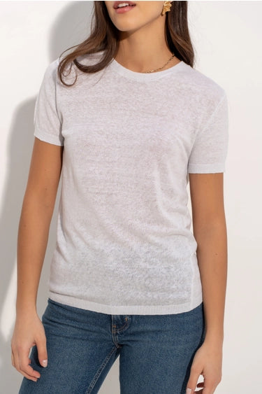T-SHIRT en lin tricoté – Collection Printemps 2026