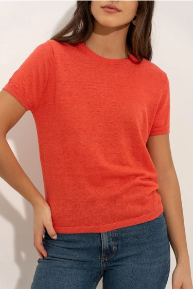 T-SHIRT en lin tricoté – Collection Printemps 2026