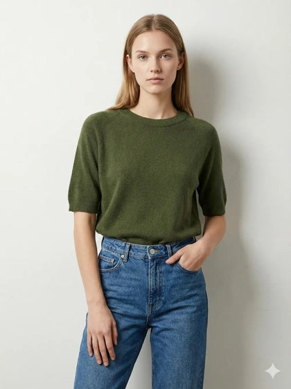Pull Manches Coude Col Rond – Collection 2026