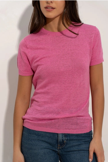 T-SHIRT en lin tricoté – Collection Printemps 2026