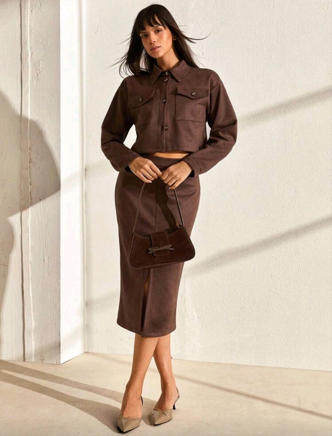 Ensemble Aisy marron