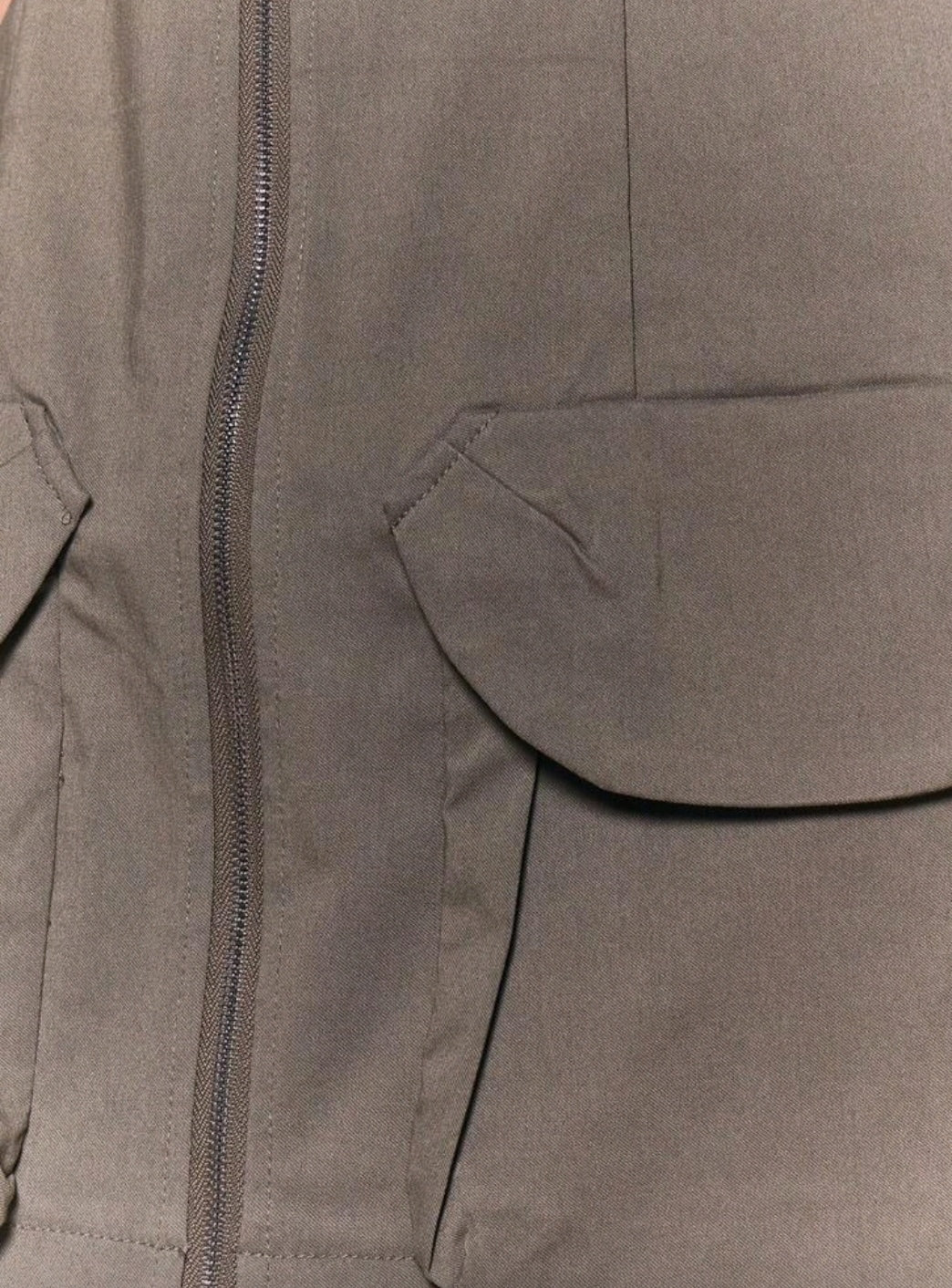 Mini robe zippée