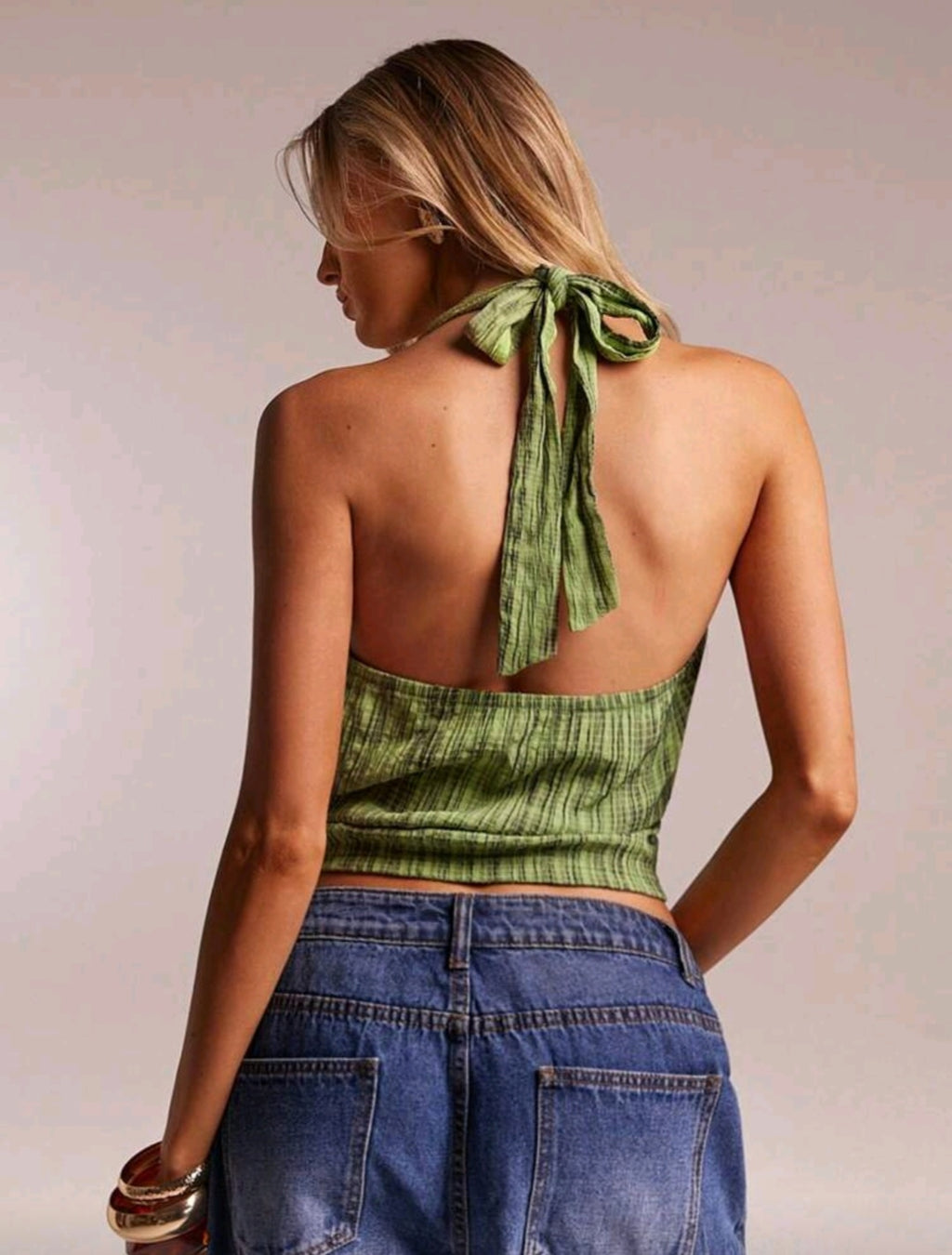 Top vert élégance
