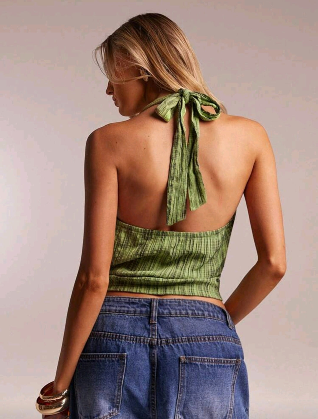 Top vert élégance