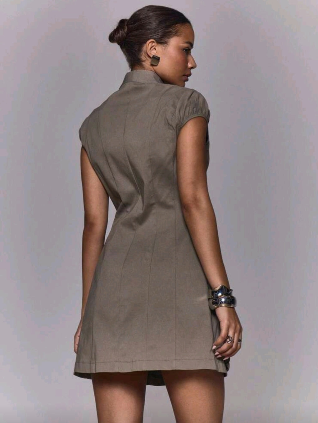 Mini robe zippée