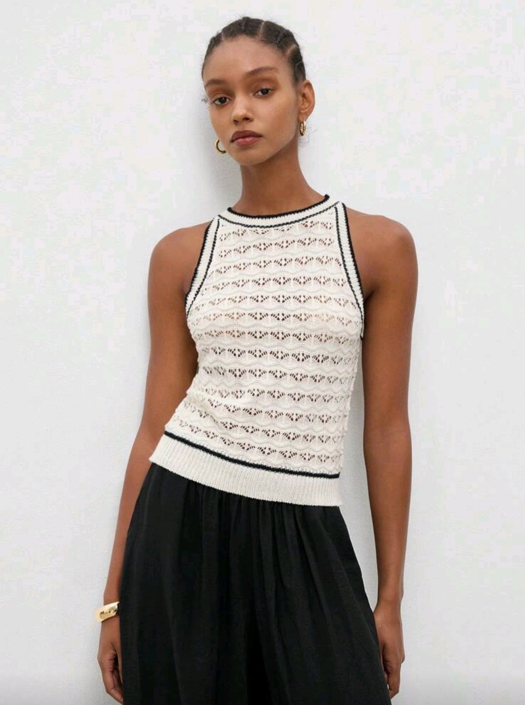 Top Tricoté Crochet
