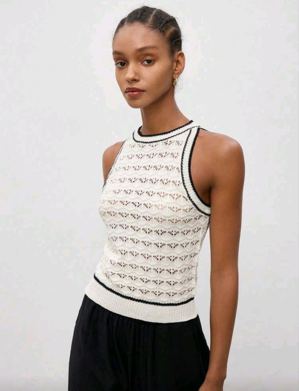 Top Tricoté Crochet